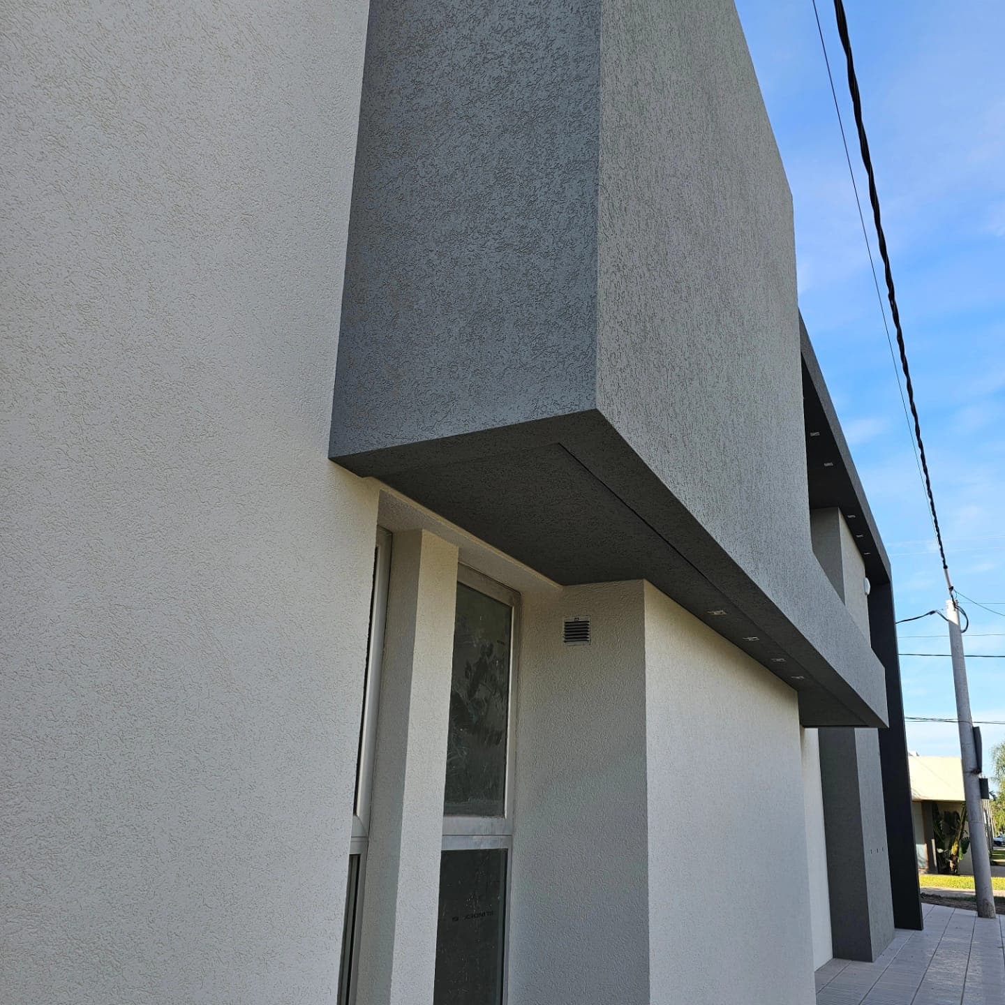 Detalle de textura en paredes exteriores